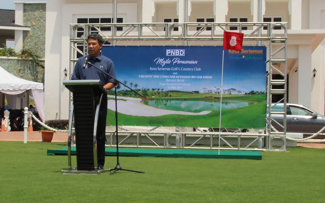 N9 Kini: Menteri Besar Rasmi Kota Seriemas Golf & Country Club